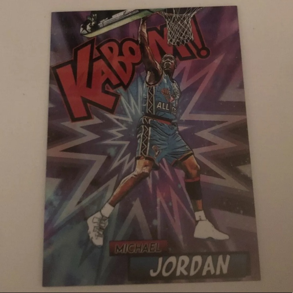 Michael Jordan Kaboom refractor promo card